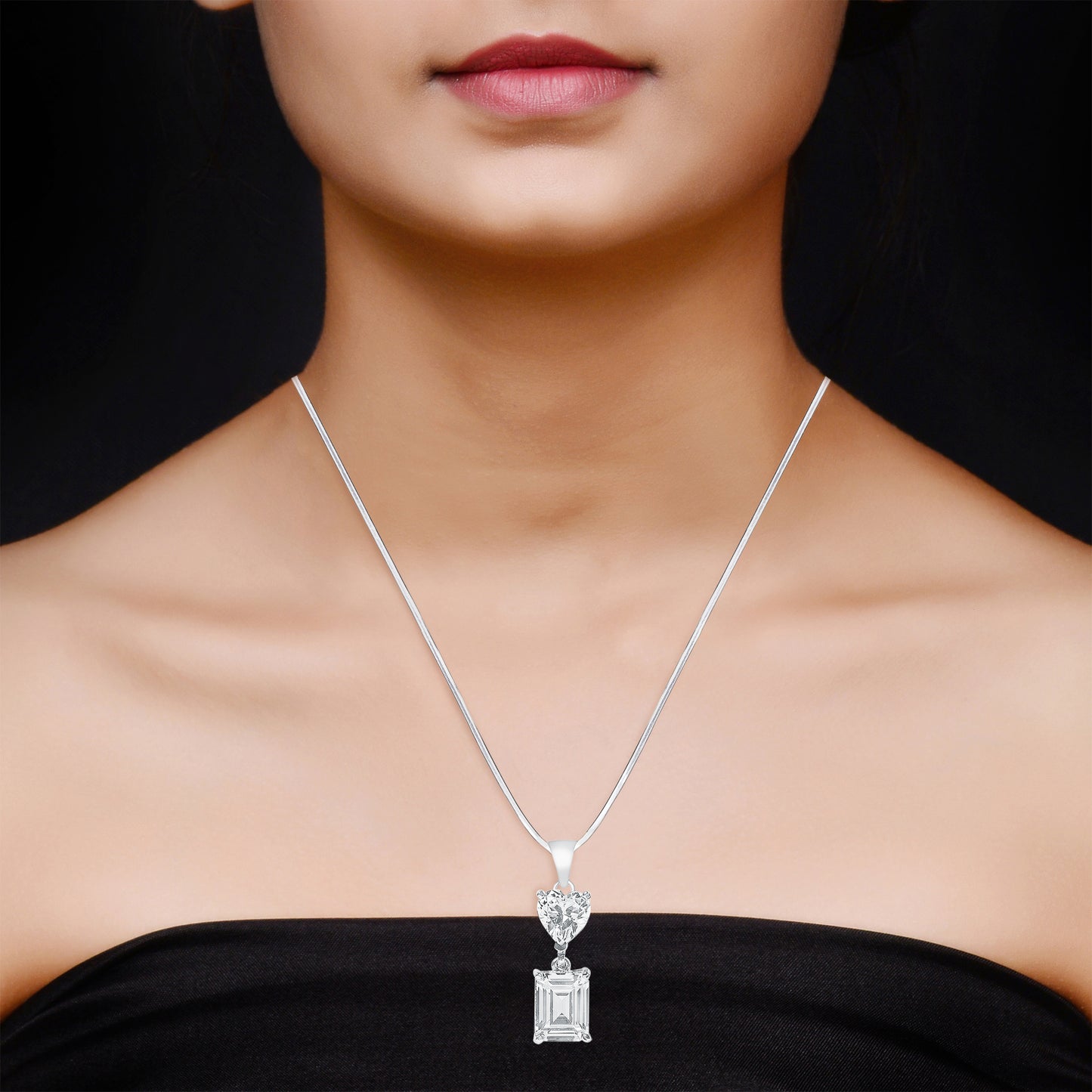 925 Silver Pendant Set with Chain