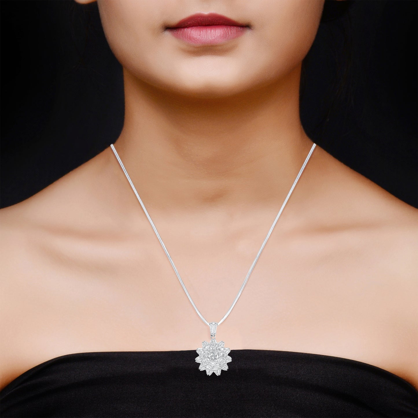 925 Silver Pendant Set with Chain