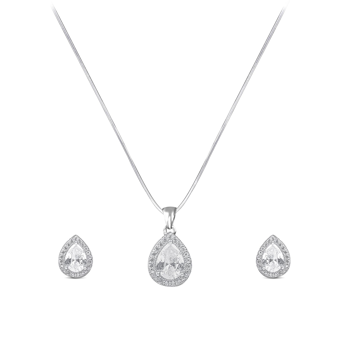 925 Silver Pendant Set with Chain