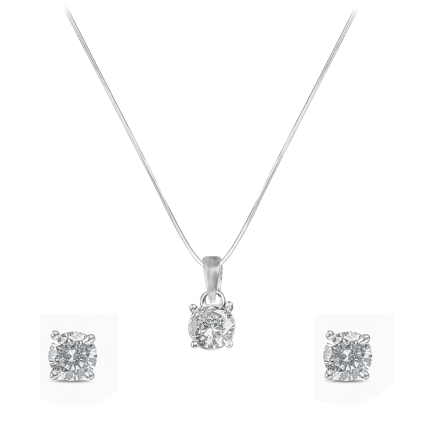 925 Silver Pendant Set with Chain
