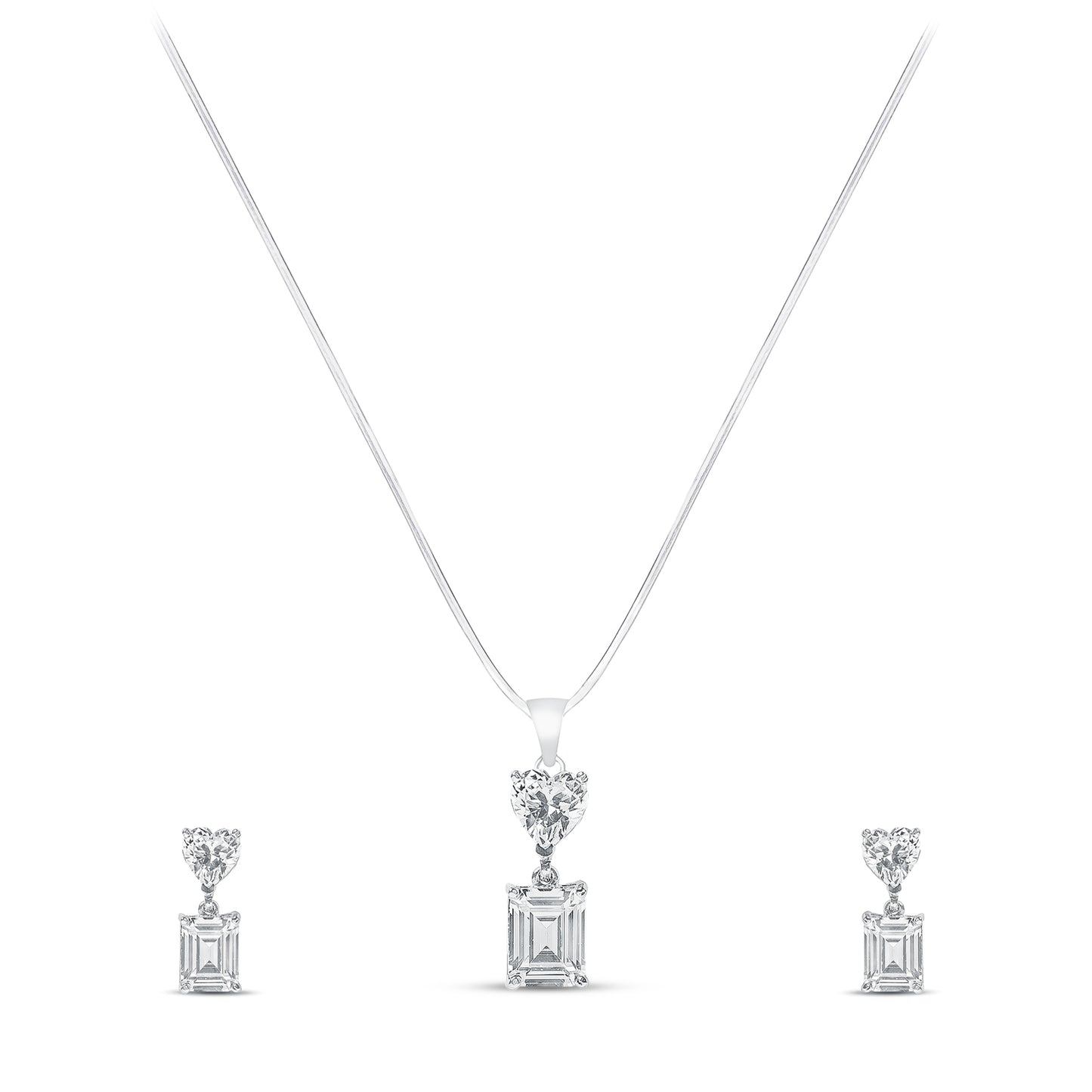 925 Silver Pendant Set with Chain