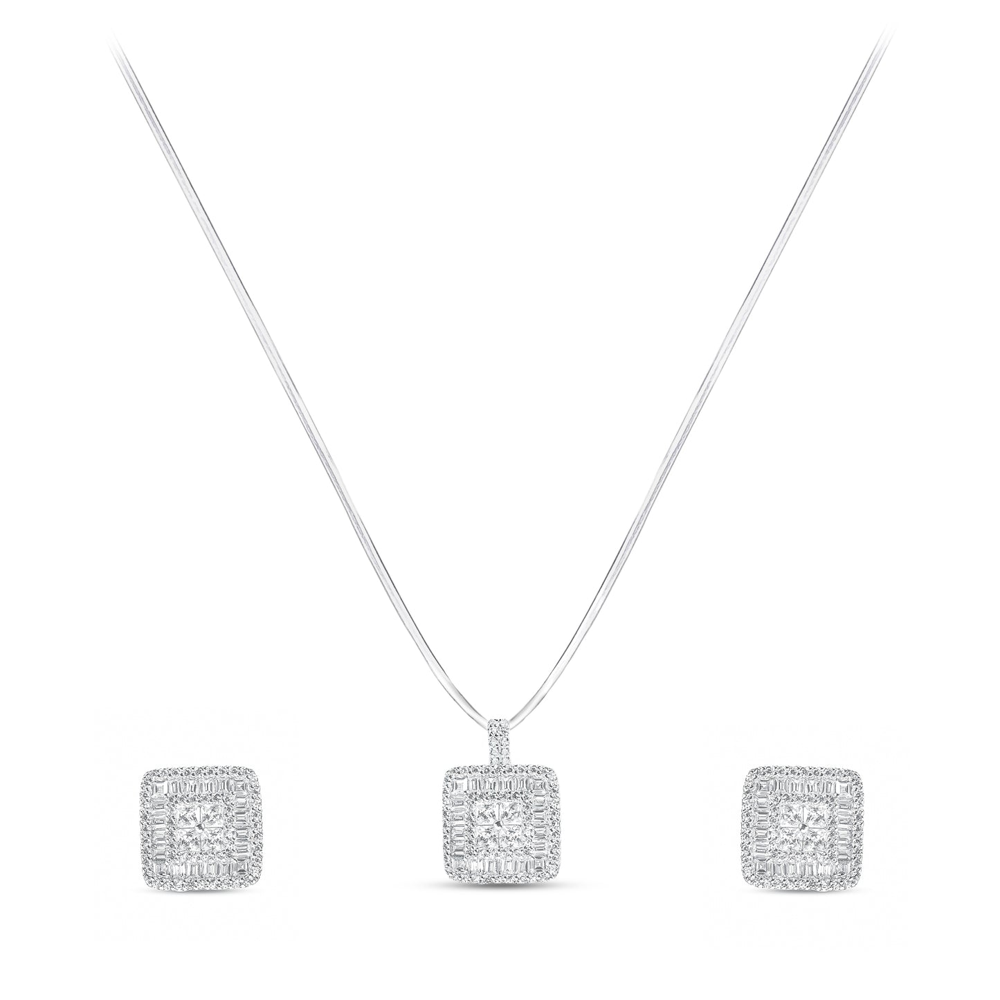 925 Silver Pendant Set with Chain