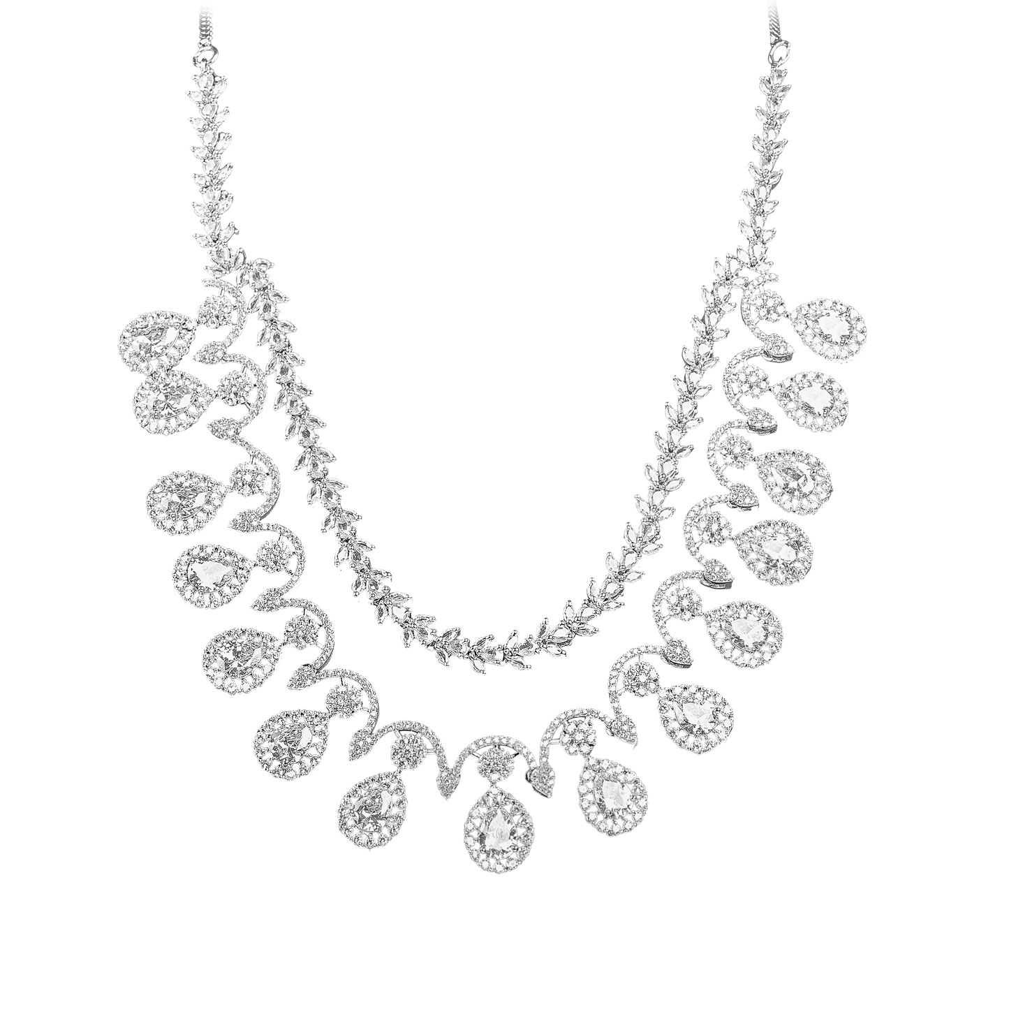 A.D. Set with Zircon Stone Setting