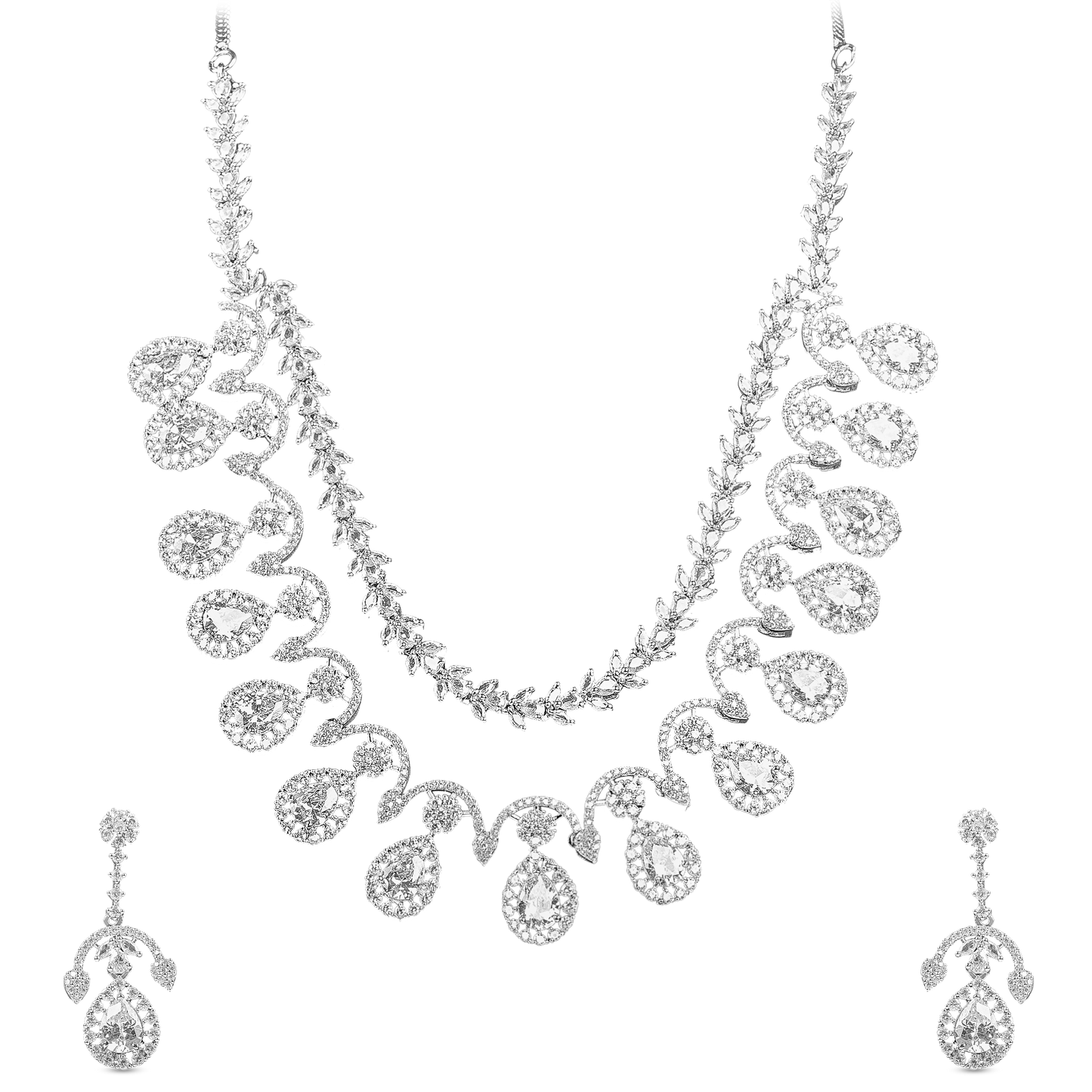 A.D. Set with Zircon Stone Setting