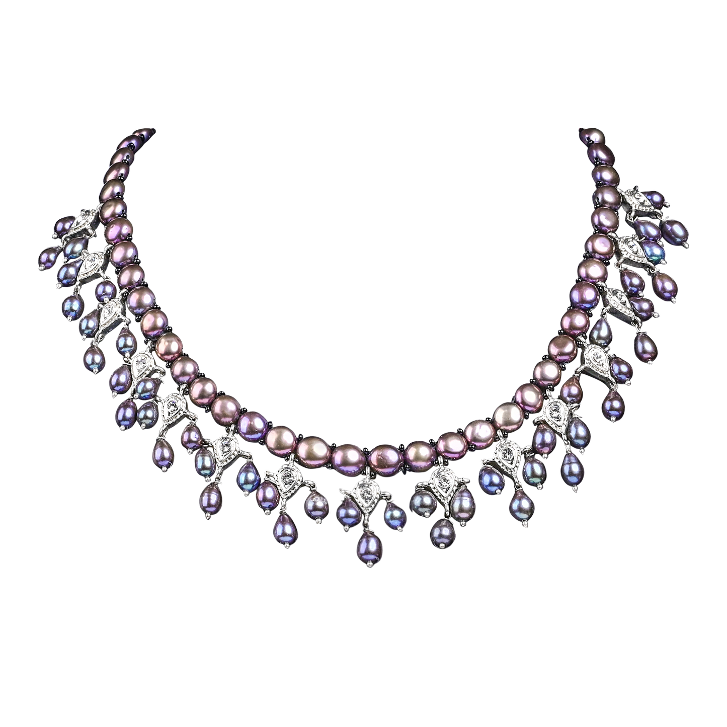 Freshwater Pearl Set Black Pearl