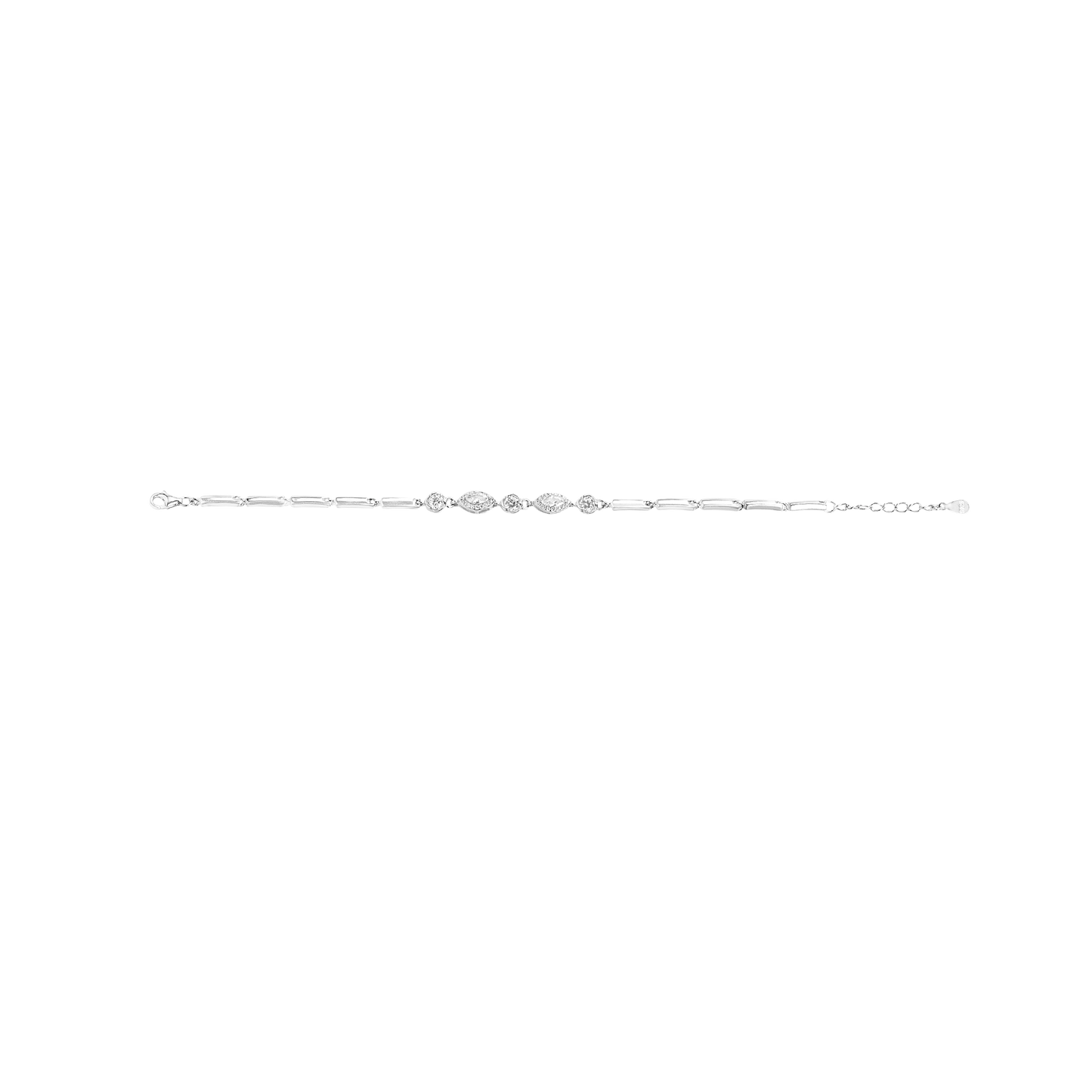 925 Silver Bracelets with Zircon Stone