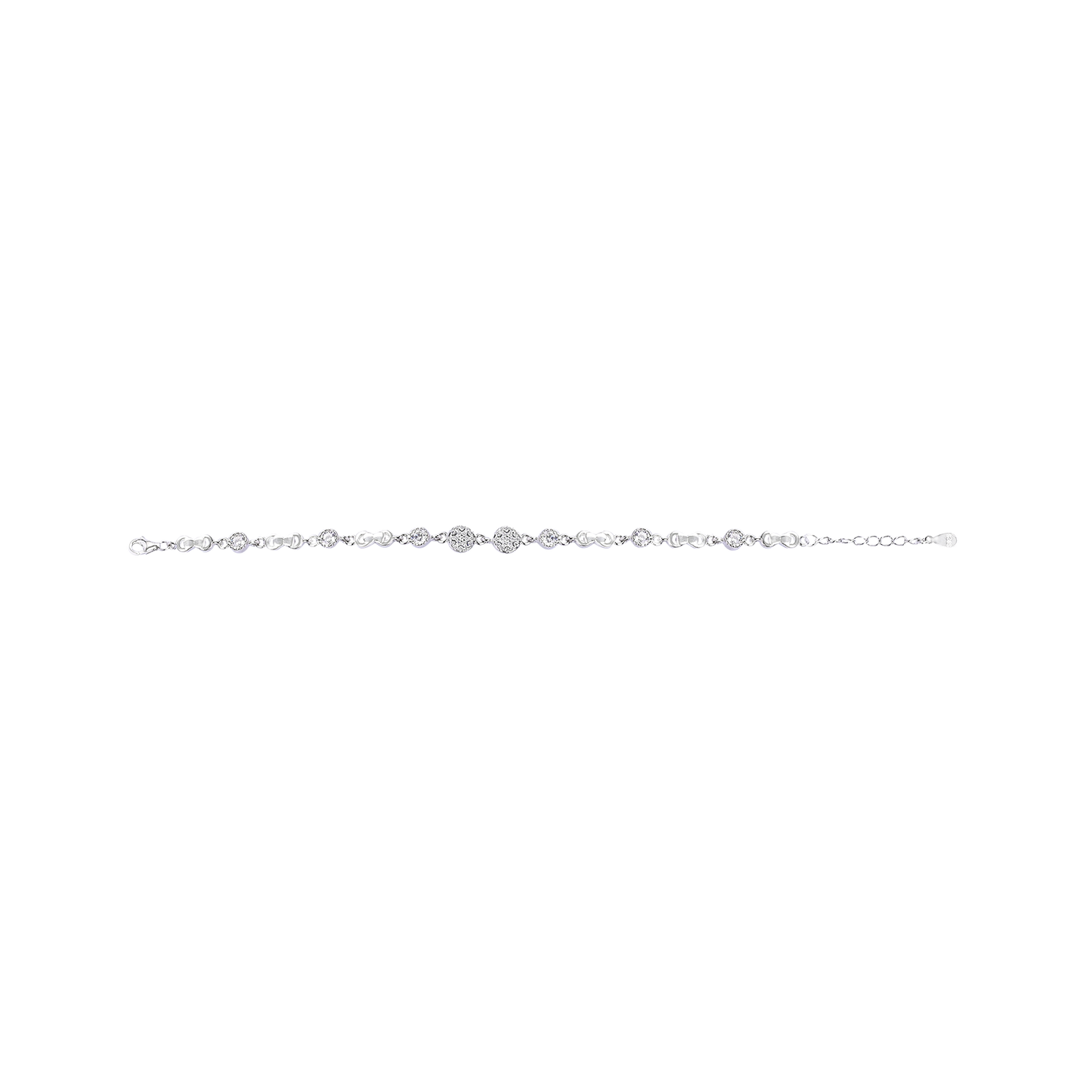 925 Silver Bracelets with Zircon Stone