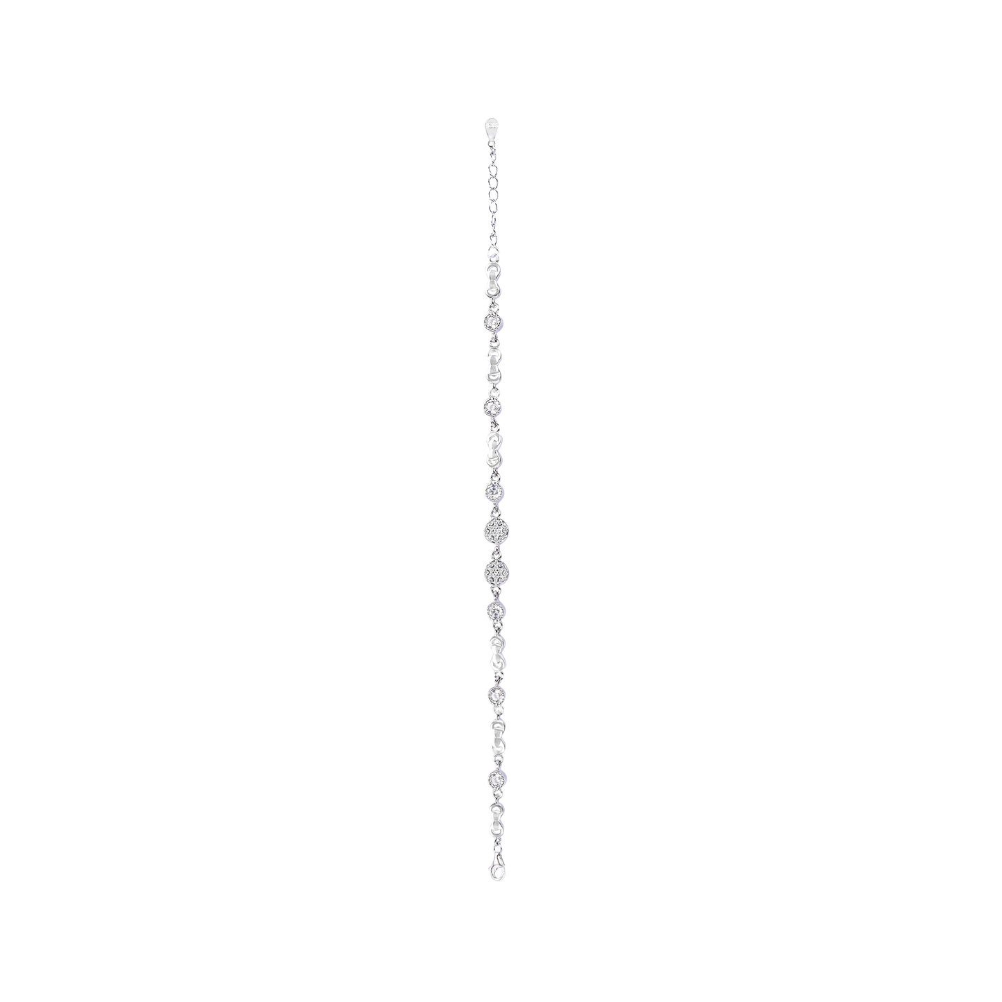 925 Silver Bracelets with Zircon Stone