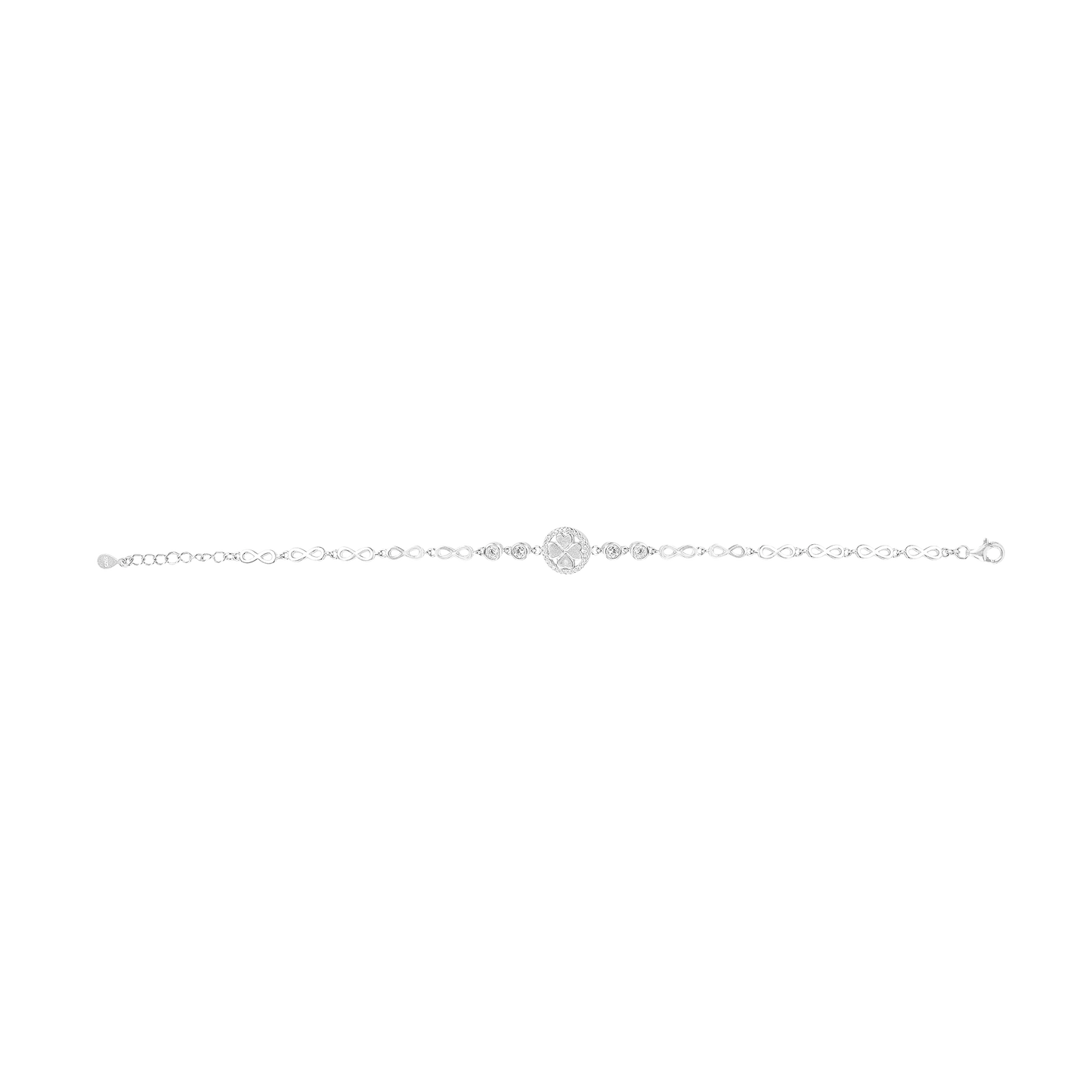 925 Silver Bracelet with Zircon Stone