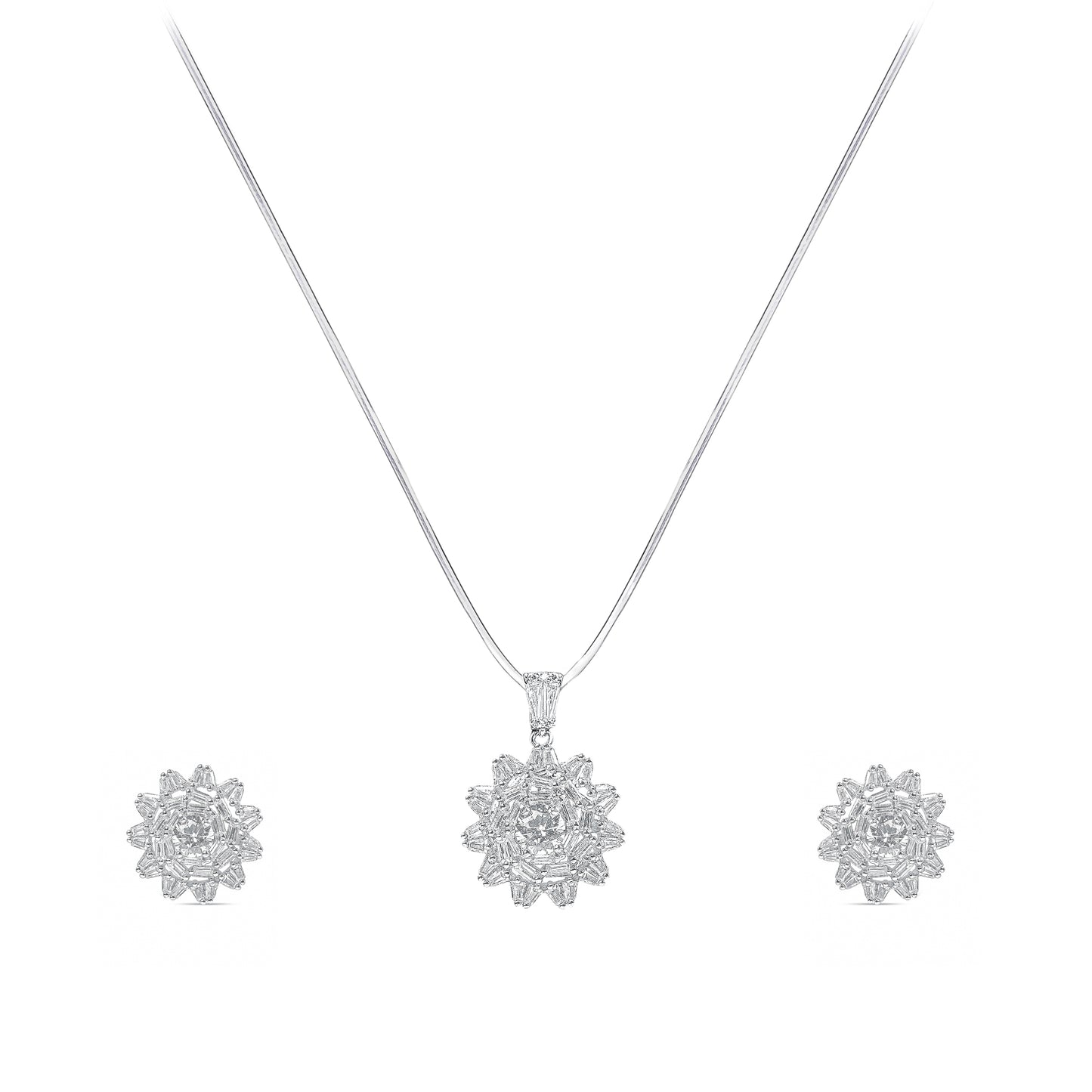 925 Silver Pendant Set with Chain