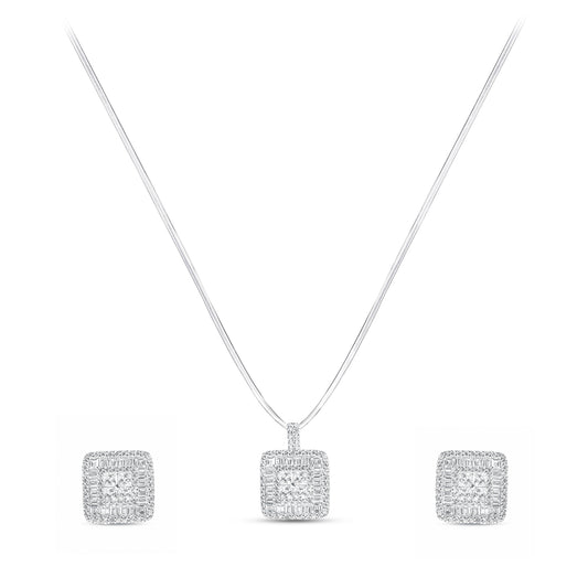 925 Silver Pendant Set with Chain