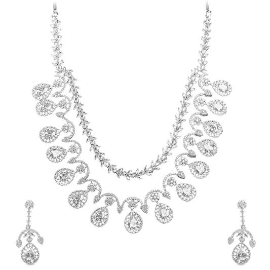 A.D. Set with Zircon Stone Setting