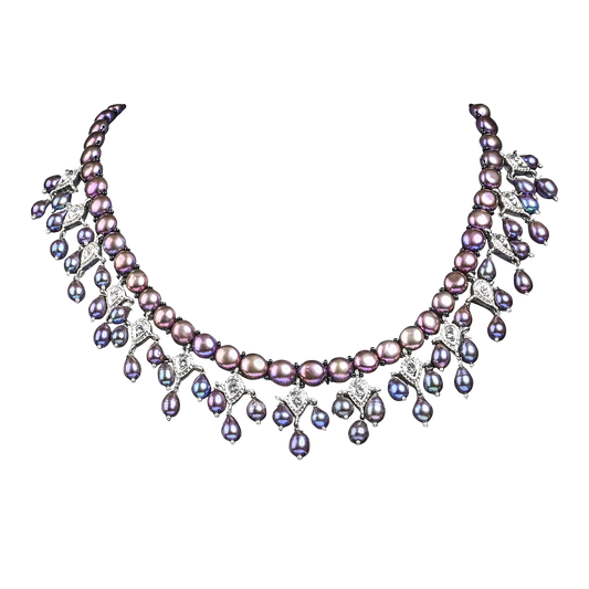 Freshwater Pearl Set Black Pearl