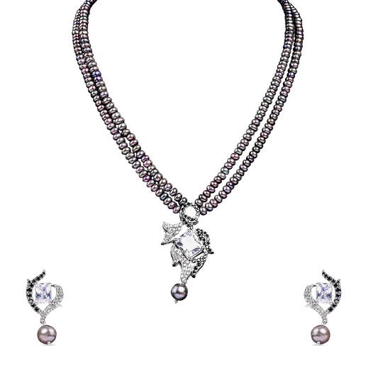 Freshwater Black Pearl Set