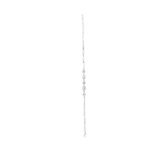 925 Silver Bracelets with Zircon Stone