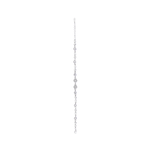 925 Silver Bracelets with Zircon Stone